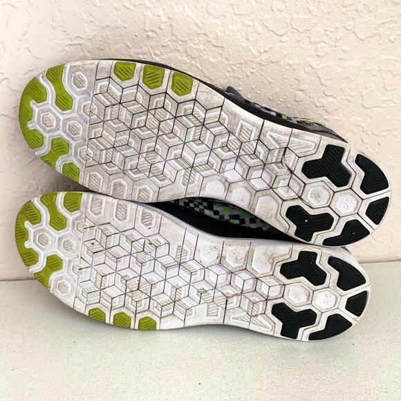 Nike Rare Free 5.0 TR Fit Mesh 704695 Womens 11 Gray Digital Yellow Swoosh comfy - Picture 9 of 12